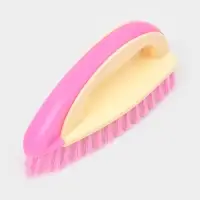 Щётка утюжок для уборки Доляна, с ручкой, пластик, хозяйственная, 17&times;6&times;8.5 см, МИКС