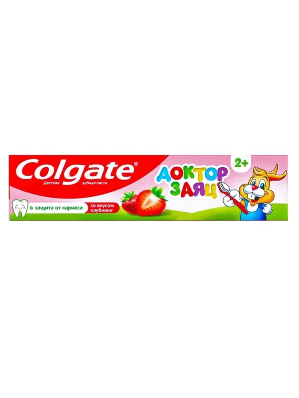 Зубная паста Colgate &laquo;Доктор Заяц&raquo;, со вкусом клубники, 50 мл