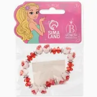 Браслет из бусин &laquo;Выбражулька. Яблочки&raquo;, d=6 см, красный