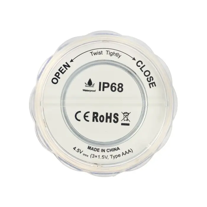 Светильник подводный с выключателем, 10LED, 3 Вт, IP68, RGB, от батареек 3хААА (не в компл.)