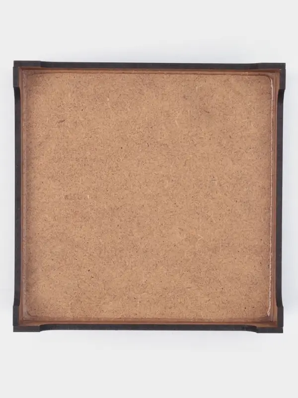 Салфетница Доляна &laquo;Мокко&raquo;, 12.3&times;12.3 см, с салфетками, дерево, коричневая