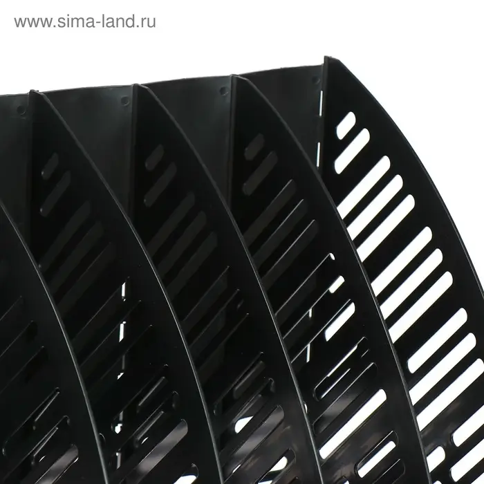 Лоток для бумаг А4, вертикальный, 5 отделений, чёрный