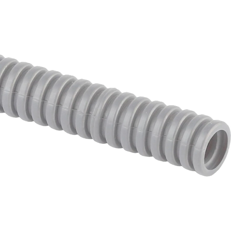 Труба гофрированная ПВХ ЭРА GOFR-20-100-PVС легкая серая d 20мм с зонд 100м