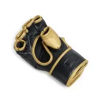 Перчатки для ММА боевые FIGHT EMPIRE, GOLD, чёрно-жёлтые, размер M