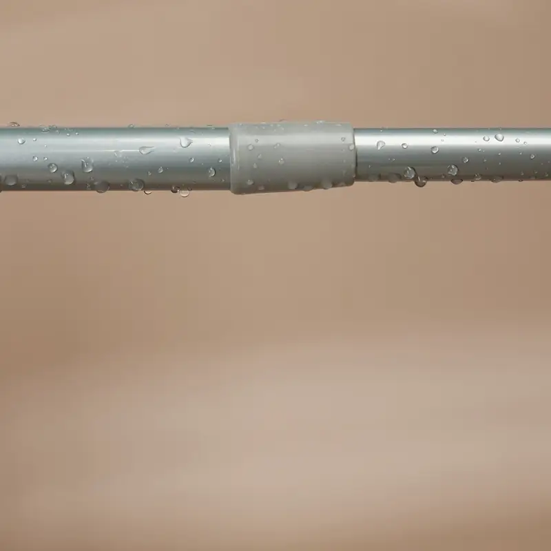 Карниз для шторы в ванную тм VETTA 2,6м, алюминий, серебристый