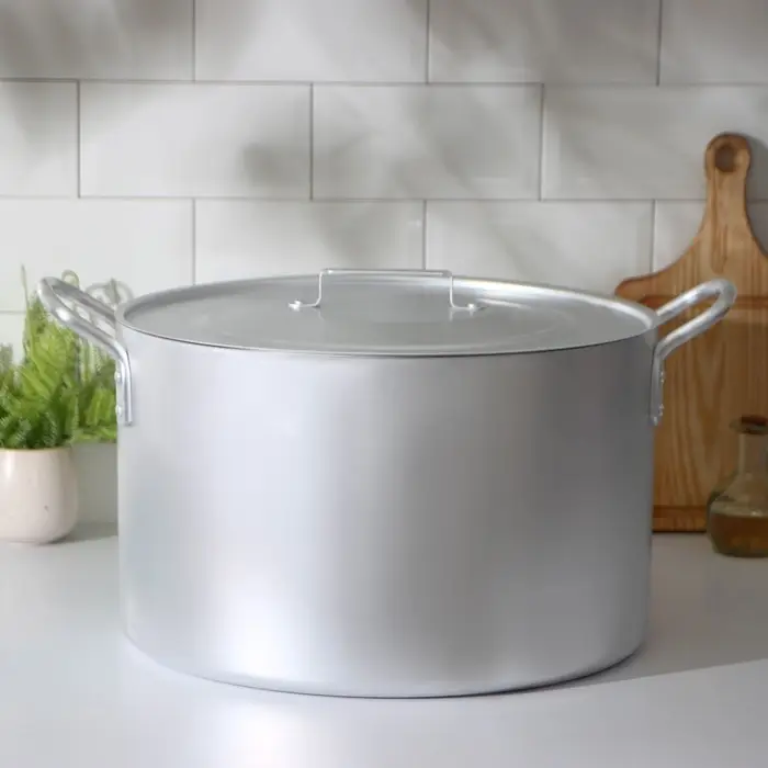 Котёл, 30 л, d=40 см, с крышкой, алюминий, серебристая