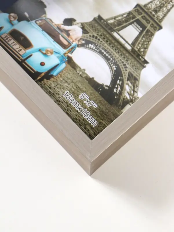 Фоторамка пластик 13х18 см "Ламберто" серебро с белым 19х14х3,5 см