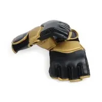 Перчатки для ММА боевые FIGHT EMPIRE, GOLD, чёрно-жёлтые, размер M