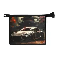 Папка для тетрадей А5 &laquo;Авто в лесу&raquo;, молния сверху, 230&times;190&times;50 мм