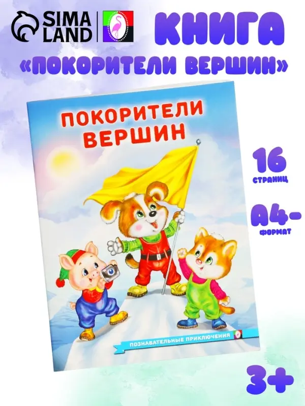 Книга &laquo;Покорители вершин&raquo;, 16 стр., Гурина И. В.