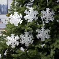 Гирлянда &laquo;Нить&raquo; 2 м с насадками &laquo;Снежинка матовая&raquo;, IP20, прозрачная нить, 36 LED, свечение синее, 220 В