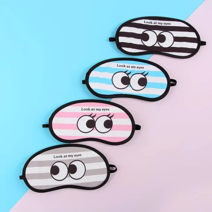 Маска для сна «MY EYES», 19 × 9 см, резинка одинарная, рисунок МИКС