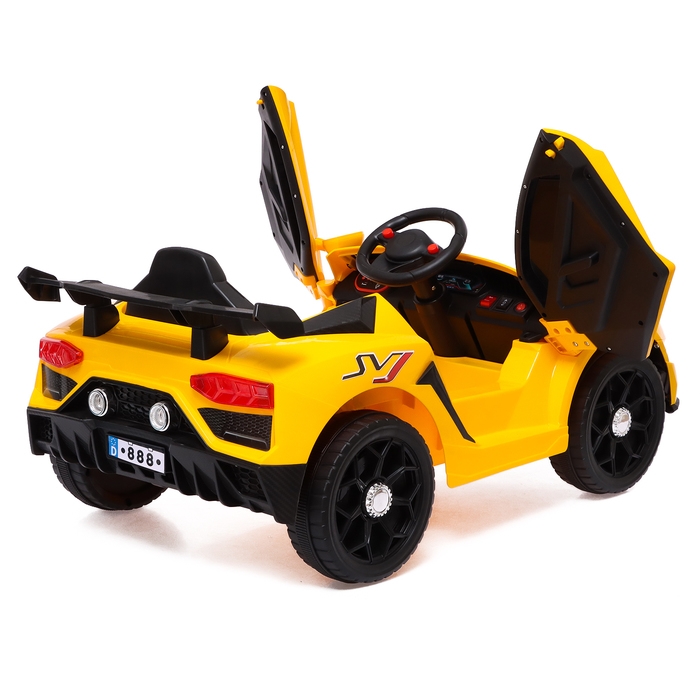 Электромобиль «Ламбо», 2 мотора, цвет желтый Электромобиль «Ламбо», 2 мотора, цвет желтый