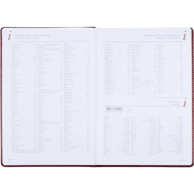 Ежедневник недатированный ,А4,,136л,Sidney Nebraskaбордо 3-539/01