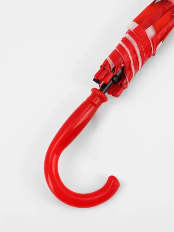 Зонт - трость детский &laquo;Божьи коровки&raquo;, 3Д, полуавтоматический, 8 спиц, R=41/47 см, d=82 см