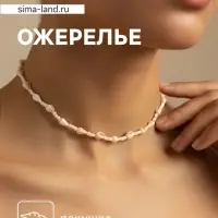 Ожерелье с ракушками &laquo;Халия&raquo;, длина 35 см, белое