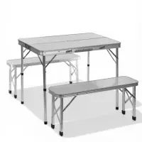 Набор туристической мебели Maclay, складной: стол, 2 скамейки