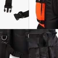 Рюкзак туристический, 90 литров, 6 наружных карманов, шнуровка, оранжевый