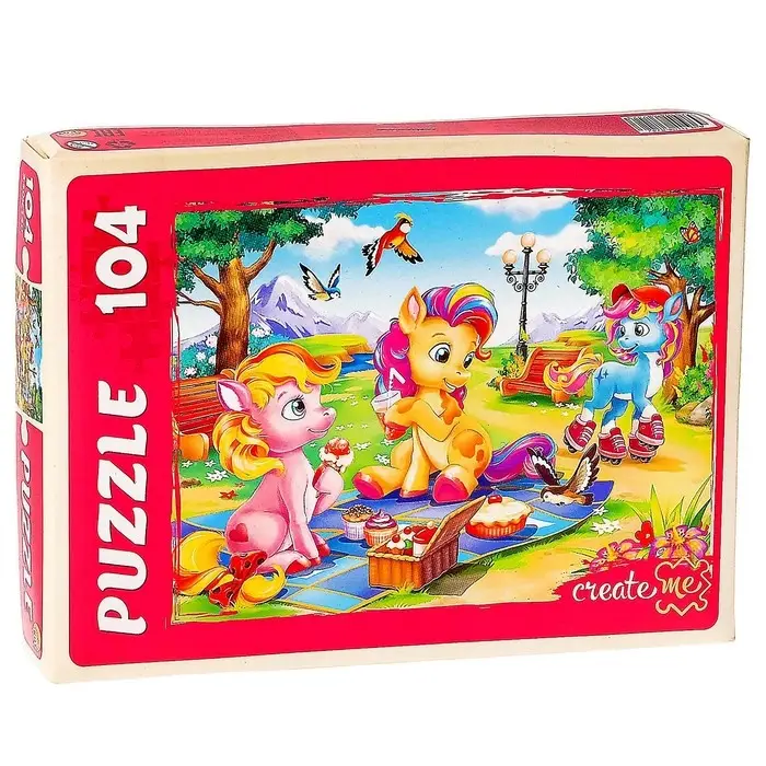 Пазл «Три пони», 104 элемента Пазл «Три пони», 104 элемента