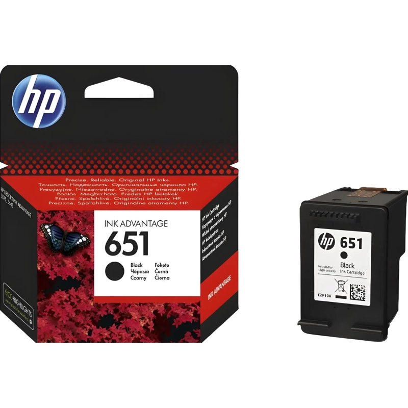 Картридж струйный HP 651 C2P10AE чер. для DJ 5575/5645