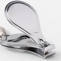 Кусачки книпсер маникюрные, на брелоке, с пилкой, с открывашкой, 6.5 см