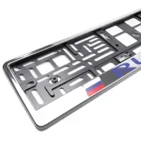 Рамка под номерной знак "Russia" (хром) AVS RN-02
