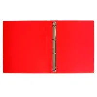 Папка на 4 кольцах А4, Calligrata, 25 мм, 500 мкм, красная