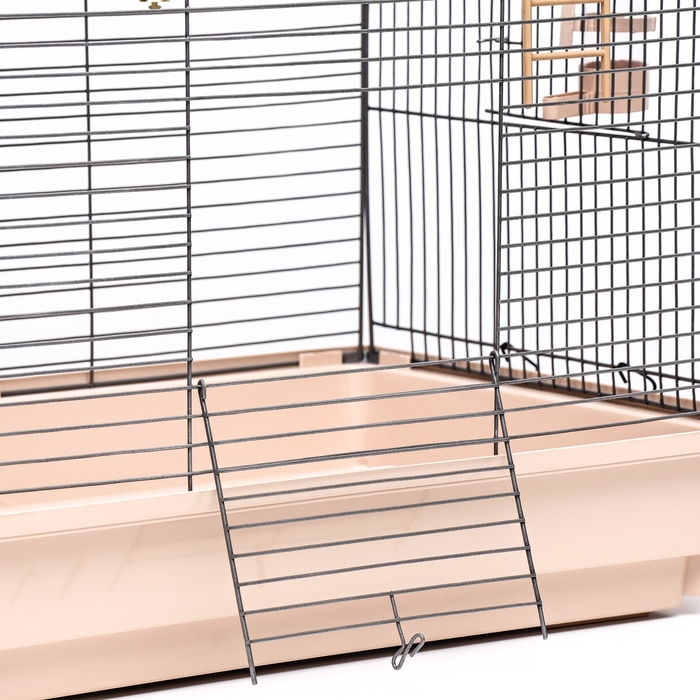 Клетка для птиц Клетка для птиц "Пижон" №104, разборная, 1 секция, 58 х 40 х 48см, бежевая
