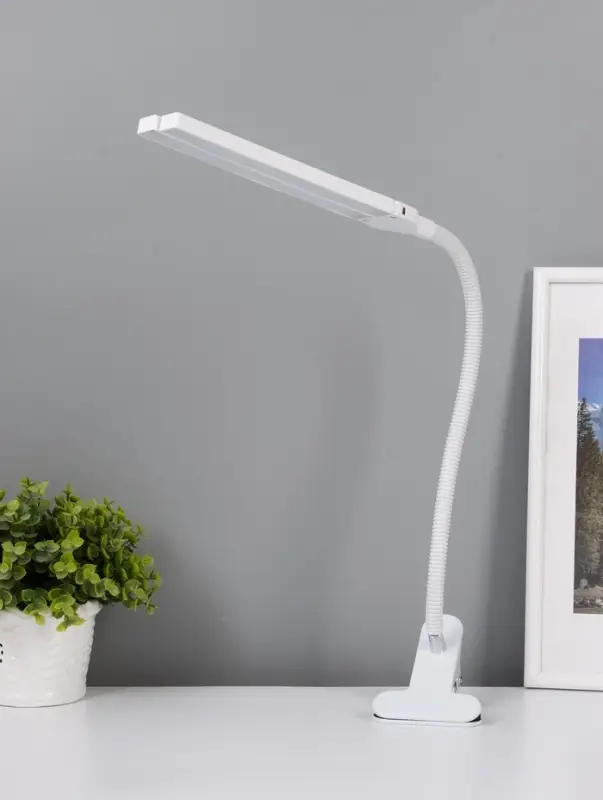 Настольная лампа RISALUX &laquo;Семи&raquo;, LED 5 Вт, 6000К, 7.5&times;10.5&times;65 см, белый