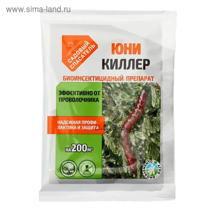 Средство от проволочника Юни-Киллер, Садовый спасатель, 25 г Средство от проволочника Юни-Киллер, Садовый спасатель, 25 г