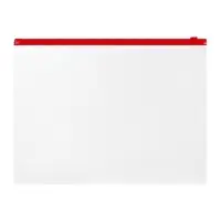 Папка-конверт на ZIP-молнии А4, 120 мкм, ErichKrause Fizzy Clear, c цветной молнией, до 100 листов, микс