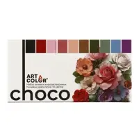 Набор гелевых жирорастворимых пищевых красителей Art Color choco paint, 10 цветов, 12 мл