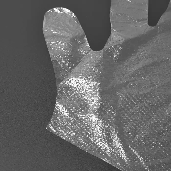 Перчатки одноразовые полиэтиленовые, PE, 0.4 г, размер перчатки 28×13.5 см, 100 шт./уп (50 пар) Перчатки одноразовые полиэтиленовые, PE, 0.4 г, размер перчатки 28×13.5 см, 100 шт./уп (50 пар)