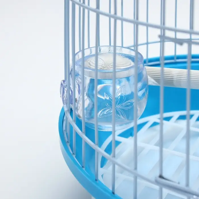 Клетка для птиц круглая укомплектованная Bd-4/2, 23,5 х 33 см, голубая (фасовка 20 шт) Клетка для птиц круглая укомплектованная Bd-4/2, 23,5 х 33 см, голубая (фасовка 20 шт)