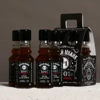 Набор мини виски гелей для душа "Крутой мужик" в паке, 4х100