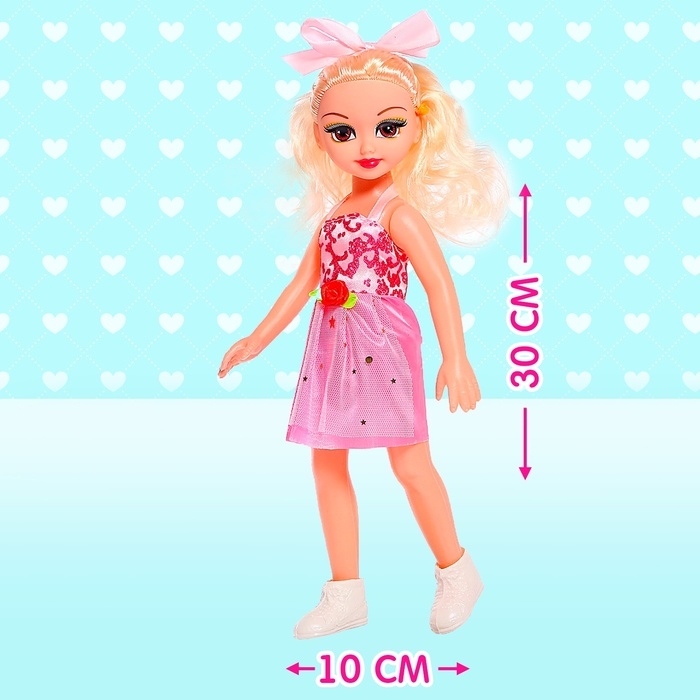 Кукла классическая «Даша» в платье, с аксессуарами, МИКС