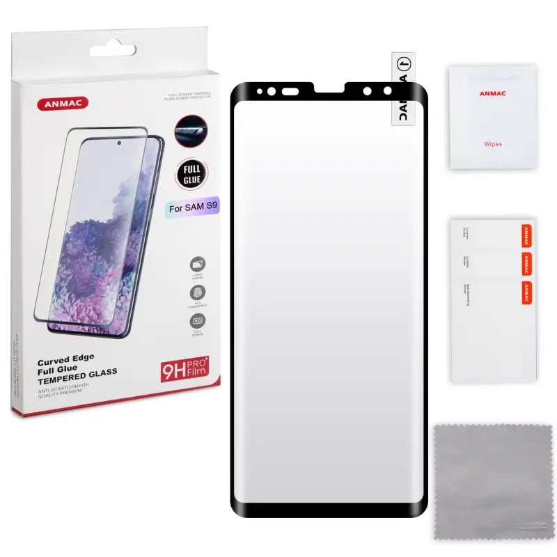 Защитное стекло для Samsung S9 Full Glue ANMAC Арт. 1137378