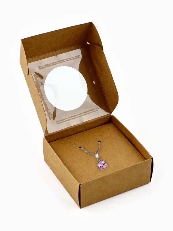 Коробка под бижутерию с окном «Круг», 7.5 х 7.5 х 3 см