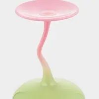 Бокалы для вина Pint, 465 мл, 8×19 см, набор 2 шт., стекло, зелёные, белые Бокалы для вина Pint, 465 мл, 8×19 см, набор 2 шт., стекло, зелёные, белые