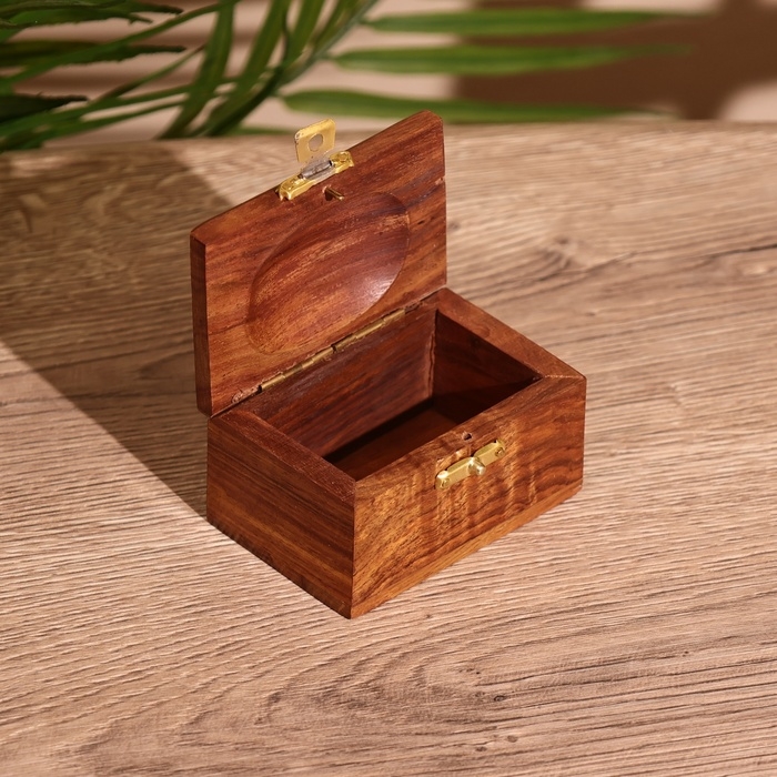 Шкатулка  Шкатулка "Лебедь" 7,5х5х5 см, манговое дерево