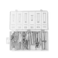 Набор штифтов с головкой и отверстием под шплинт ТУНДРА krep, 60 предметов