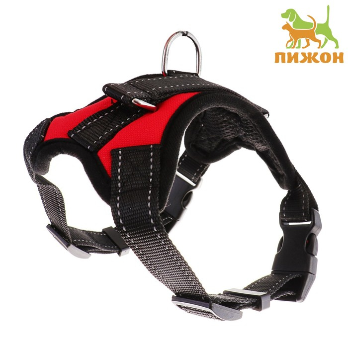 Шлейка К7 мягкая светоотражающая, размер L, ОГ 64-86 см, вес 18-27,5 кг, красная Шлейка К7 мягкая светоотражающая, размер L, ОГ 64-86 см, вес 18-27,5 кг, красная