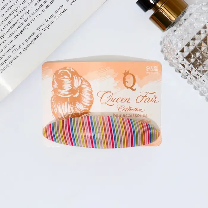Заколка - автомат для волос «Адель», полоски стиль, 10 см, МИКС Заколка - автомат для волос «Адель», полоски стиль, 10 см, МИКС