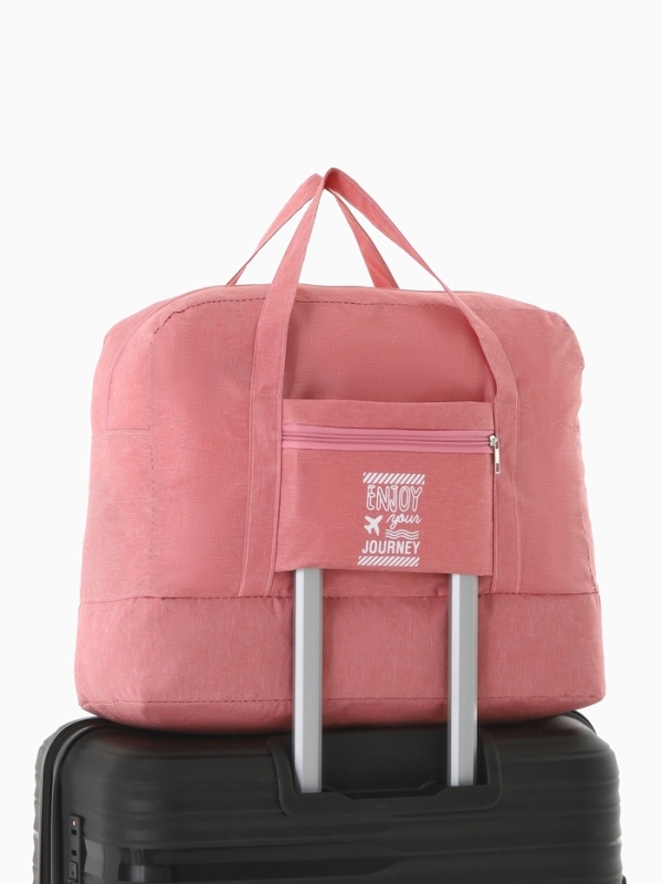Сумка дорожная на молнии, розовая Сумка дорожная на молнии, розовая