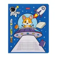 Тетрадь 12 листов в клетку Animals in space, обложка мелованный картон, МИКС