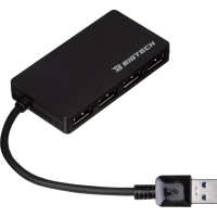 Разветвитель USB  HS005 USB 3.0x4/черный