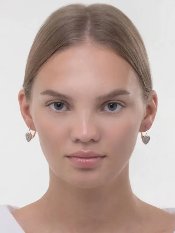 Серьги ассорти &laquo;Сердца&raquo;, блёстки, цвет серебро в золоте