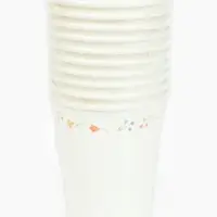 Стакан одноразовый бумажный «Керамика с цветами», белый, 250 мл Стакан одноразовый бумажный «Керамика с цветами», белый, 250 мл