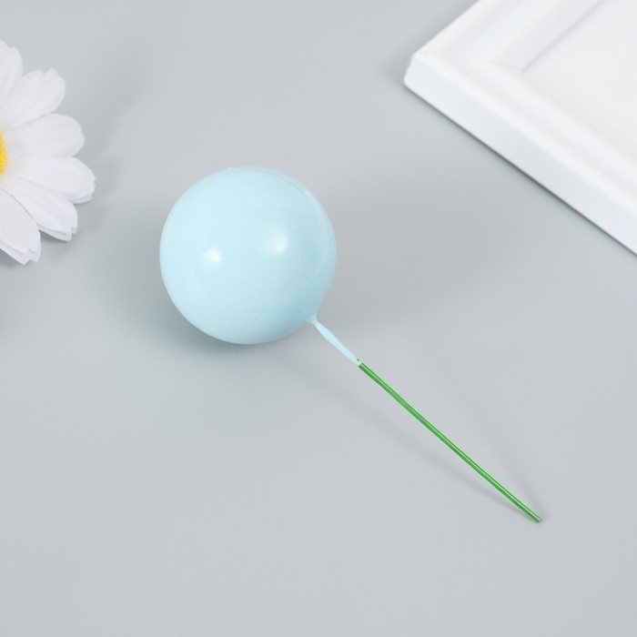 Декор для творчества "Шарики голубые" d=2; 3; 3,5 и 4 см набор 20 шт