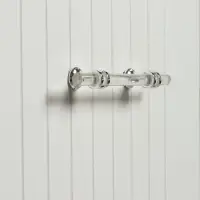 Ручка-скоба CAPPIO PK106, м/о 96 мм, d=12 мм, пластик, цвет прозрачный/хром